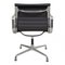 Dark Grey Leather EA-108 Chair by Charles Eames for Vitra 3