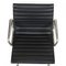 Dark Grey Leather EA-108 Chair by Charles Eames for Vitra 5
