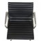 Dark Grey Leather EA-108 Chair by Charles Eames for Vitra, Image 5