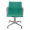 Green Fabric and Chrome Frame EA-108 Chair by Charles Eames for Vitra 1