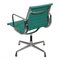 Green Fabric and Chrome Frame EA-108 Chair by Charles Eames for Vitra 4