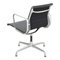 EA-108 Stuhl mit schwarzem Leder und Aluminiumrahmen von Charles Eames für Vitra 4