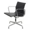 Chaise EA-108 en Cuir Noir et Structure en Aluminium par Charles Eames pour Vitra 2