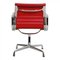 Red Leather EA-108 Chair by Charles Eames for Vitra, 2000s 3
