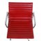 Red Leather EA-108 Chair by Charles Eames for Vitra, 2000s 4