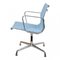 Light Blue Hopsak and Chrome Frame EA-108 Chair by Charles Eames for Vitra, 2000s 5