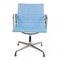 Light Blue Hopsak and Chrome Frame EA-108 Chair by Charles Eames for Vitra, 2000s 1