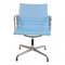 Light Blue Hopsak and Chrome Frame EA-108 Chair by Charles Eames for Vitra, 2000s, Image 1