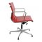 Red Leather with Tilt and Return Rotation EA-108 Chair by Charles Eames for Vitra, 1990s 2