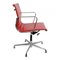 Red Leather with Tilt and Return Rotation EA-108 Chair by Charles Eames for Vitra, 1990s, Image 2