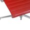 Roter EA-108 Stuhl aus Leder mit Kipp- und Drehfunktion von Charles Eames für Vitra, 1990er 6