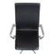 Black Leather Medium High Back Oxford Chair by Arne Jacobsen, 2000s 4