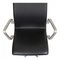 Chaise Oxford à Dossier Moyen en Cuir Noir par Arne Jacobsen, 2000s 5