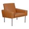 Sedia Airport in pelle color cognac di Hans J. Wegner per Getama, Immagine 2