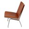 Silla CH 401 Airport de nogal y cuero anilino de Hans J. Wegner para Carl Hansen & Søn, Imagen 3