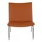 Cognac Bison Leather CH 401 Airport Chair by Hans J. Wegner for Carl Hansen & Søn 2