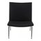 Black Bison Leather Ch401 Airport Chair by Hans J. Wegner for Carl Hansen & Søn, Image 2
