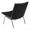 Black Bison Leather Ch401 Airport Chair by Hans J. Wegner for Carl Hansen & Søn, Image 4