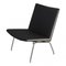 Black Fabric AP-40 Airport Chair by Hans J. Wegner 2