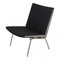 Sedia da aeroporto AP-40 nera di Hans J. Wegner, Immagine 2