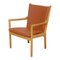 Cognac Bison Leather Armchair from Fredericia, 1788, Image 2