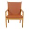 Cognac Bison Leather Armchair from Fredericia, 1788, Image 1