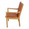 Cognac Bison Leather Armchair from Fredericia, 1788, Image 3