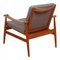 Spade Chair in Teak & Grey Fabric Cushions by Finn Juhl for France & Søn / France & Daverkosen, Image 4