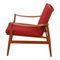 Spade Chair in Teak & Red Fabric Cushions by Finn Juhl for France & Søn / France & Daverkosen 3