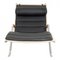 Fauteuil Grasshopper Fk-87 en Cuir Noir par Fabricius et Kastholm pour Kill International 2