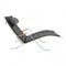 Grasshopper Fk-87 Lounge Chair in Black Leather by Fabricius and Kastholm for Kill International 1