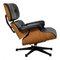Lounge Chair in Black Patinated Leather by Charles Eames for Herman Miller, 1960s, Image 4