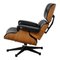 Lounge Chair in Black Patinated Leather by Charles Eames for Herman Miller, 1960s, Image 2