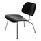 Chaise de Bureau LCM en Frêne Laqué Noir par Charles Eames pour Vitra 3