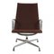 EA-122 Chair in Brown Hopsak Fabric and Chrome by Charles Eames for Vitra, 1990s 1