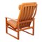 Sled Chair aus Mahagoni & cognacfarbenem Anilinleder von Børge Mogensen für Fredericia 4