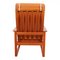 Sled Chair mit Gestell aus Mahagoni & orangenfarbenen Kissen von Børge Mogensen für Fredericia 3