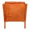 BM 2207 Armchair in Cognac Leather by Børge Mogensen for Fredericia, 1990s 6