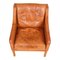 BM 2207 Armchair in Cognac Leather by Børge Mogensen for Fredericia, 1990s 2