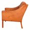 BM 2207 Armchair in Cognac Leather by Børge Mogensen for Fredericia, 1990s, Image 4