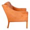 BM 2207 Armchair in Cognac Leather by Børge Mogensen for Fredericia, 1990s 5