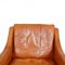 BM 2207 Armchair in Cognac Leather by Børge Mogensen for Fredericia, 1990s 3