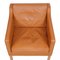 Modell 2321 Armlehnstuhl aus cognacfarbenem Leder von Børge Mogensen für Fredericia 5
