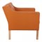 Model 2321 Armchair in Cognac Leather by Børge Mogensen for Fredericia, Image 2