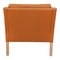 Model 2321 Armchair in Cognac Leather by Børge Mogensen for Fredericia 3