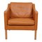 Model 2321 Armchair in Cognac Leather by Børge Mogensen for Fredericia 1