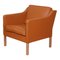 Model 2321 Armchair in Cognac Bison Leather by Børge Mogensen for Fredericia 2