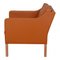 Model 2321 Armchair in Cognac Bison Leather by Børge Mogensen for Fredericia 3