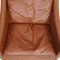 BM 2207 Sessel aus braunem Leder von Børge Mogensen für Fredericia, 1990er 5