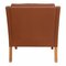 BM 2207 Armchair in Brown Leather by Børge Mogensen for Fredericia, 1990s 3